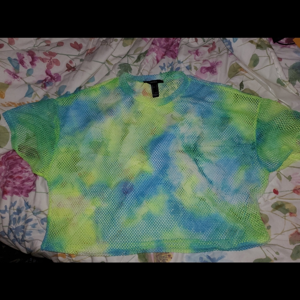 forever 21 mesh crop top